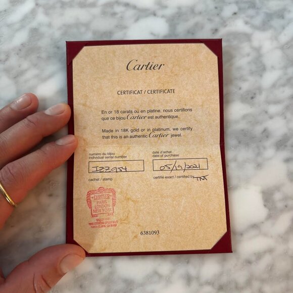 18K Yellow Gold Juste un Clou Ring Size 70mm (US Size 13) - Picture 8 of 9